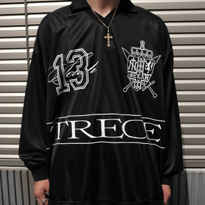1313 SELAH / TRECE POLO LONGSLEEVE BLACK