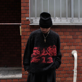 1313 SELAH / ROSE ALPACA CREWNECK BLACK