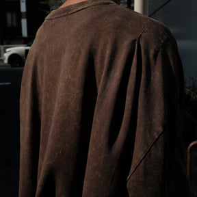 INTODUSK / OVERSIZED LS TEE WASHED BROWN