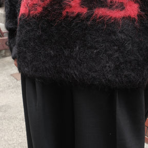 1313 SELAH / ROSE ALPACA CREWNECK BLACK
