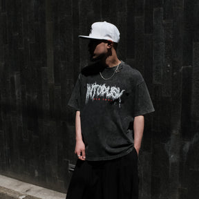【CCTB Exclusive】INTODUSK / SCARY LOGO SS T WASHED BLACK