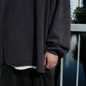 INTODUSK / OVERSIZED LS TEE WASHED NAVY