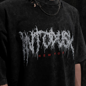 【CCTB Exclusive】INTODUSK / SCARY LOGO SS T WASHED BLACK
