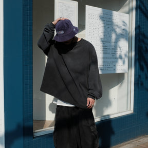 INTODUSK / OVERSIZED LS TEE CHEMICAL BLACK