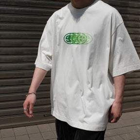 EMPORIUM / GRADIENT LOGO T-SHIRT OFF WHITE