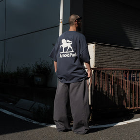 TENDER PERSON / DOUBLE KNEES BAGGY PANTS GRAY