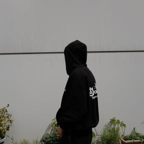 <span style="color: #f50b0b;">Last One</span> ARNOLD PARK STUDIOS / CHAINSAW LOGO ZIP HOODIE BLACK