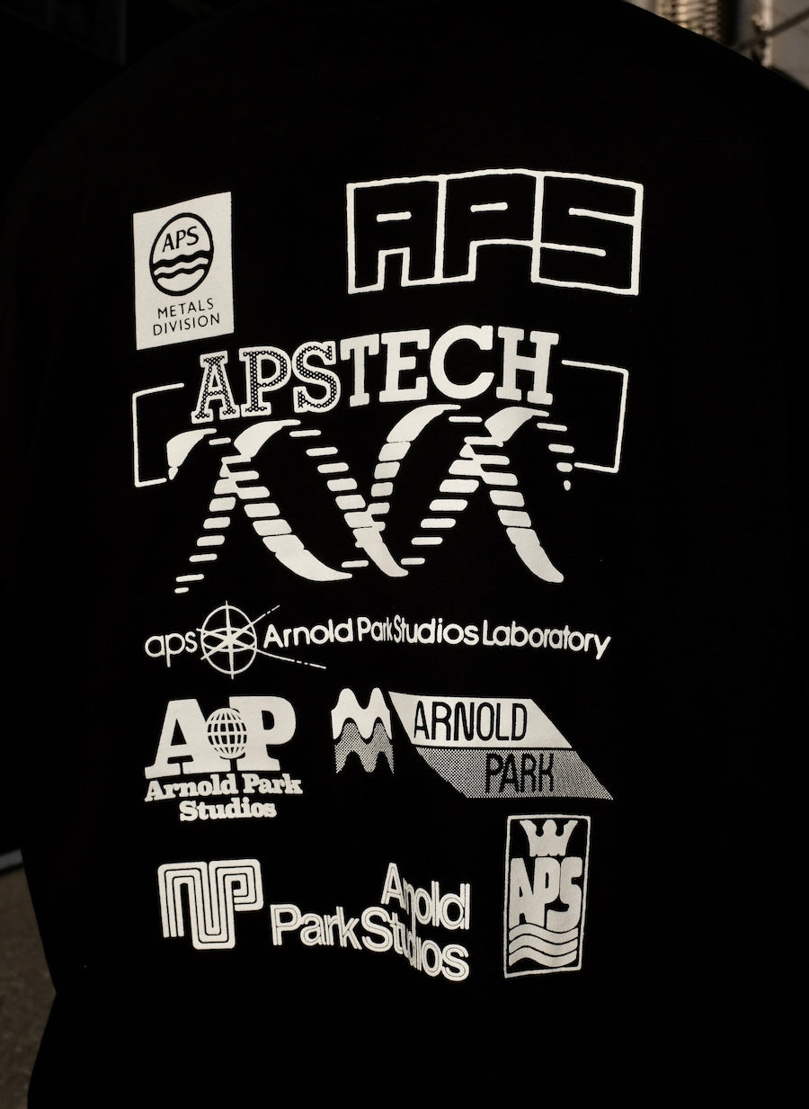 <span style="color: #f50b0b;">Last One</span> ARNOLD PARK STUDIOS / SCIENCE MULTI LOGO SS T BLACK