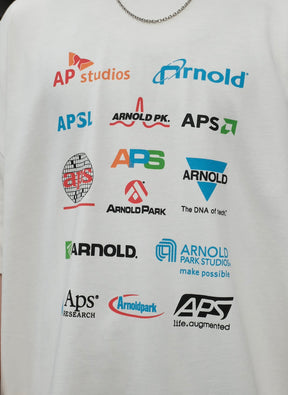 <span style="color: #f50b0b;">Last One</span> ARNOLD PARK STUDIOS / SEMICONDUCTOR MULTI LOGO SS T ANTIQUE WHITE