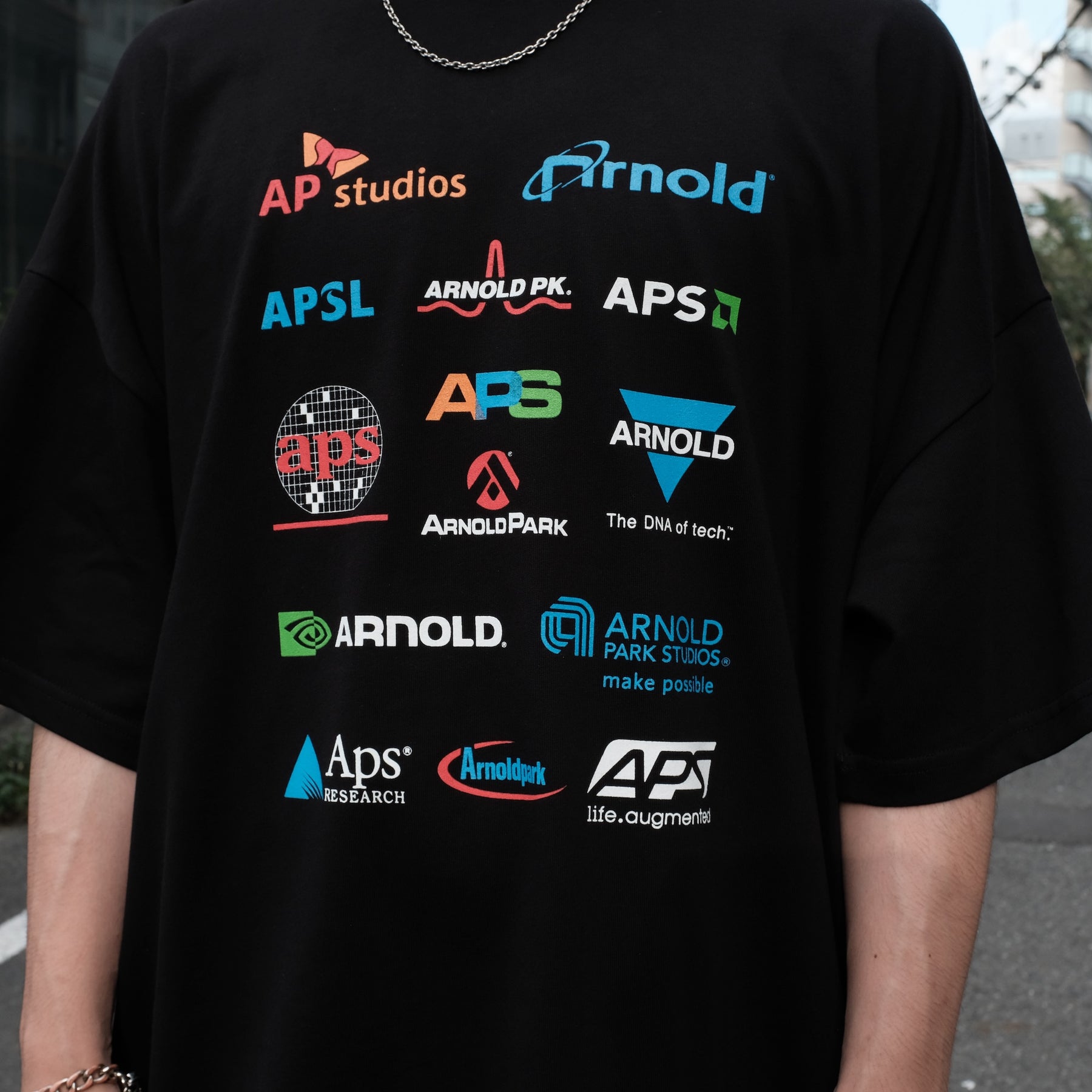 <span style="color: #f50b0b;">Last One</span> ARNOLD PARK STUDIOS / SEMICONDUCTOR MULTI LOGO SS T BLACK