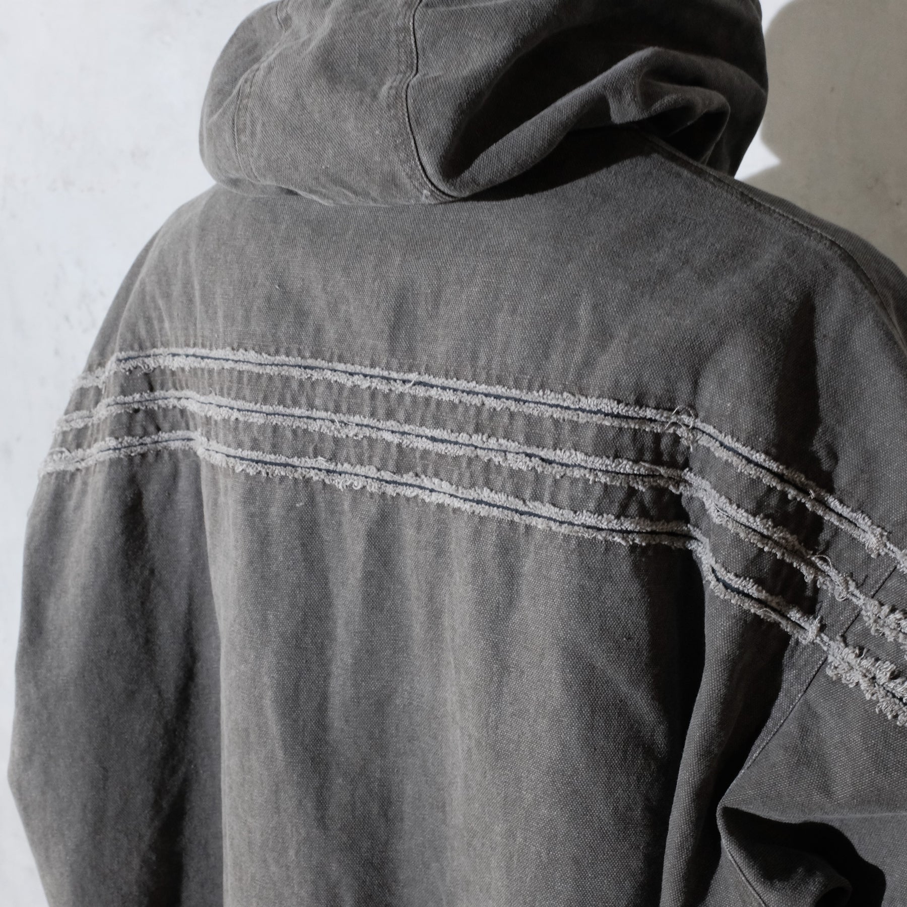 <span style="color: #f50b0b;">Last One</span> ROTOL / SLASH CANVAS HOODIE JACKET CHARCOAL