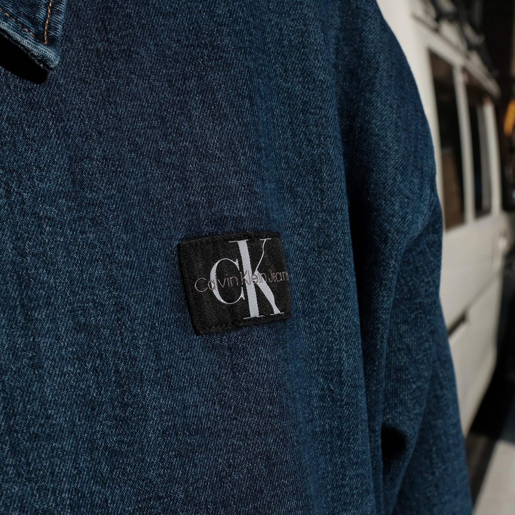 Calvin Klein Jeans / SKATER DENIM JACKET DARK STONE BLUE