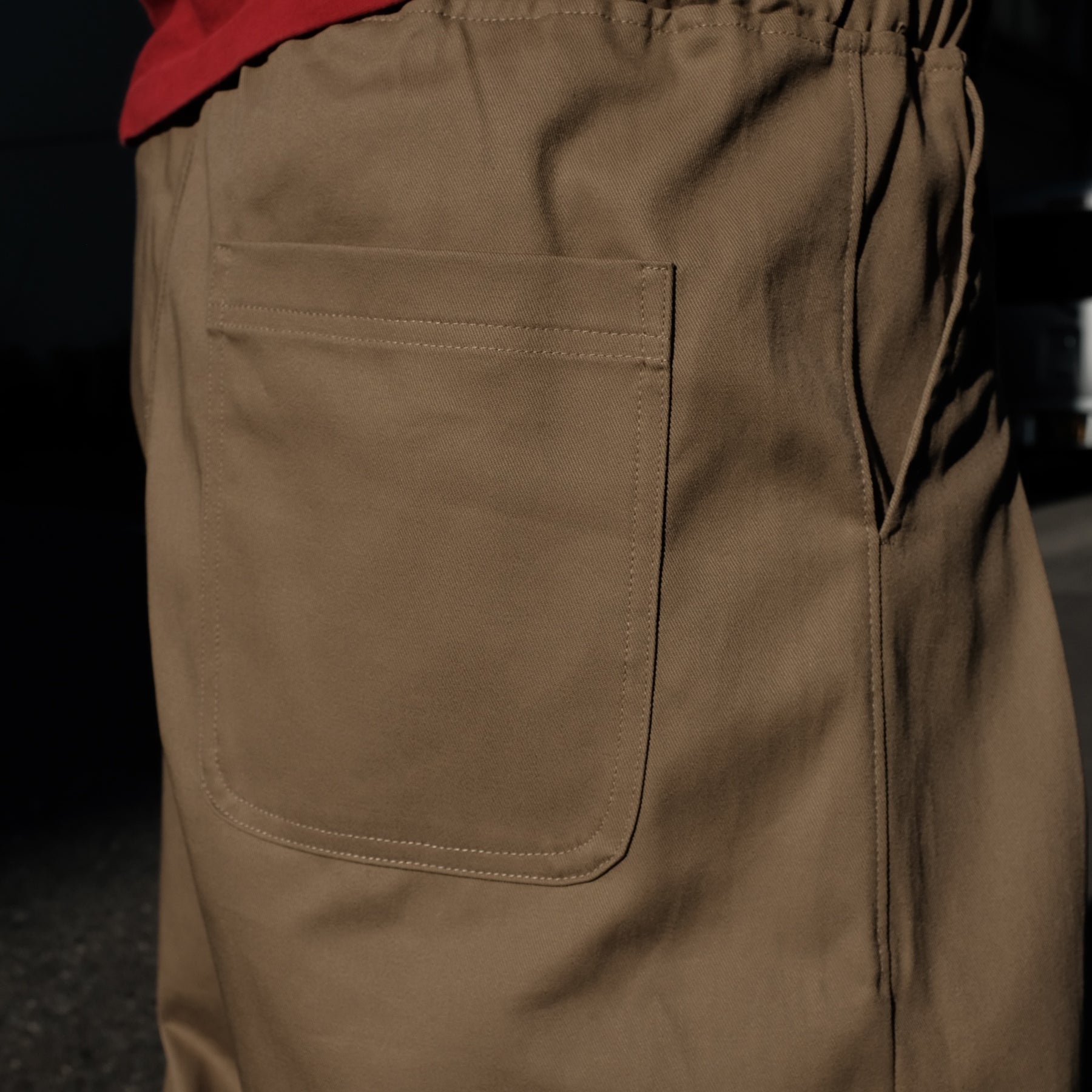 INTODUSK / GATHER DRAWSTRING PANT CHALK