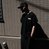 Y,IWO / “Totally Awesome” Cap Sleeve BLACK