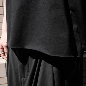 Y,IWO / “Totally Awesome” Cap Sleeve BLACK