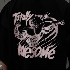 <span style="color: #f50b0b;">Last One</span> Y,IWO / “Totally Awesome” Pocket Tee BLACK