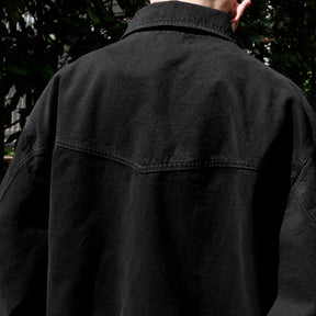 <span style="color: #f50b0b;">Last One</span> INTODUSK / DENIM BUSINESS JACKET BLACK
