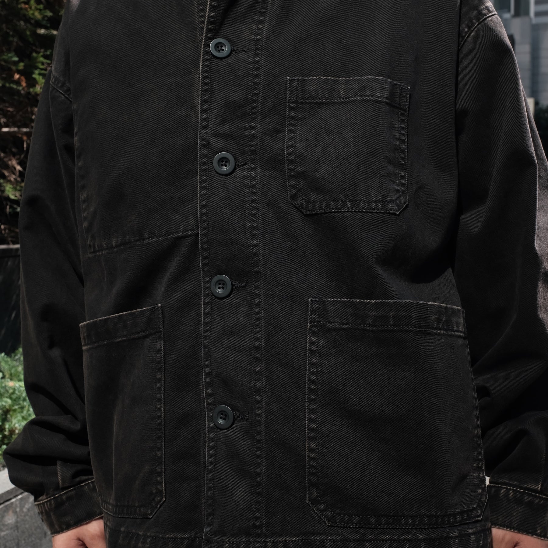 <span style="color: #f50b0b;">Last One</span> INTODUSK / BULL WORK JACKET WASHED BLACK