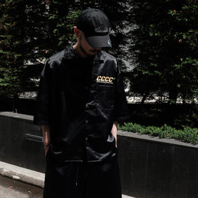 【CCTB Exclusive】 WILLY CHAVARRIA / SATIN OPEN COLLAR SHIRT