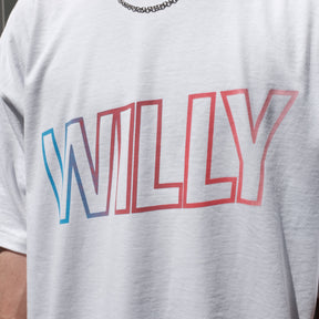 WILLY CHAVARRIA / WILLY GRADIENT LOGO T WILLY WHITE