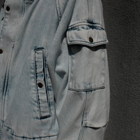 <span style="color: #f50b0b;">Last One</span> INTODUSK / SNOW COAT HARD WASH BLUE DENIM