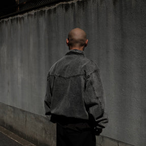 INTODUSK / DENIM BUSINESS JACKET BLACK WASH ORGANIC