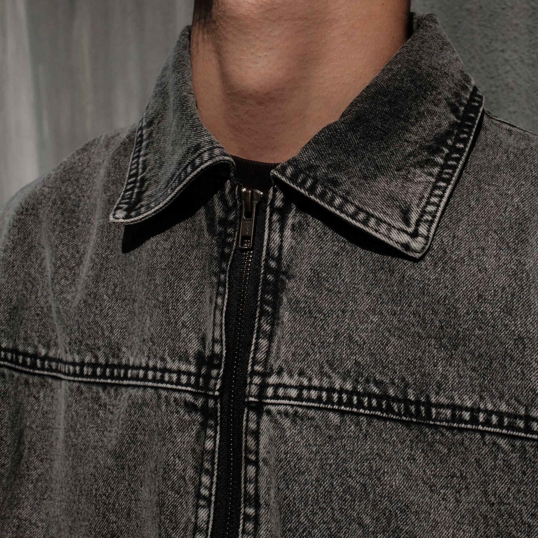 INTODUSK / DENIM BUSINESS JACKET BLACK WASH ORGANIC