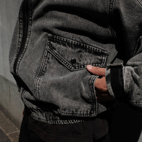 INTODUSK / DENIM BUSINESS JACKET BLACK WASH ORGANIC