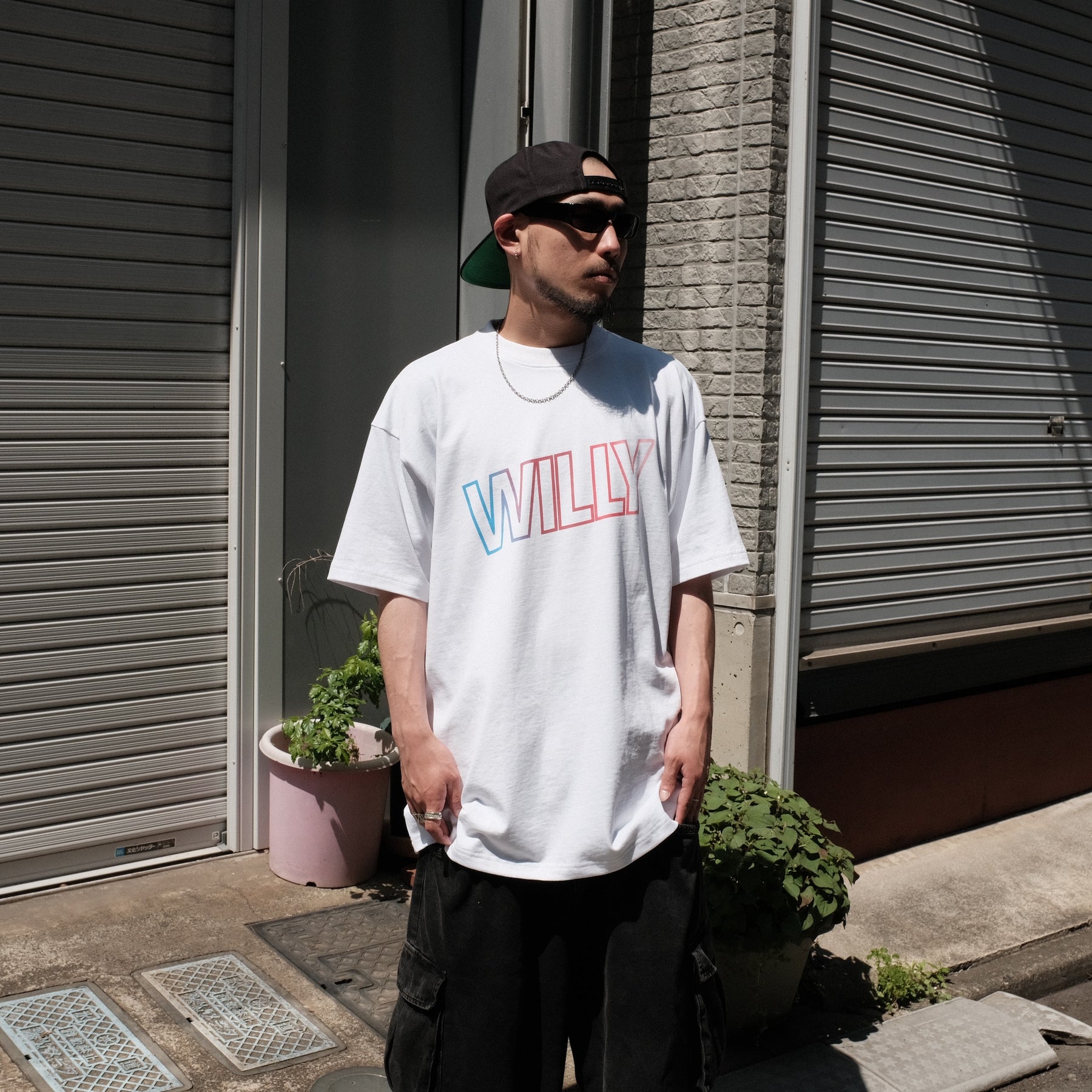 WILLY CHAVARRIA / WILLY GRADIENT LOGO T WILLY WHITE