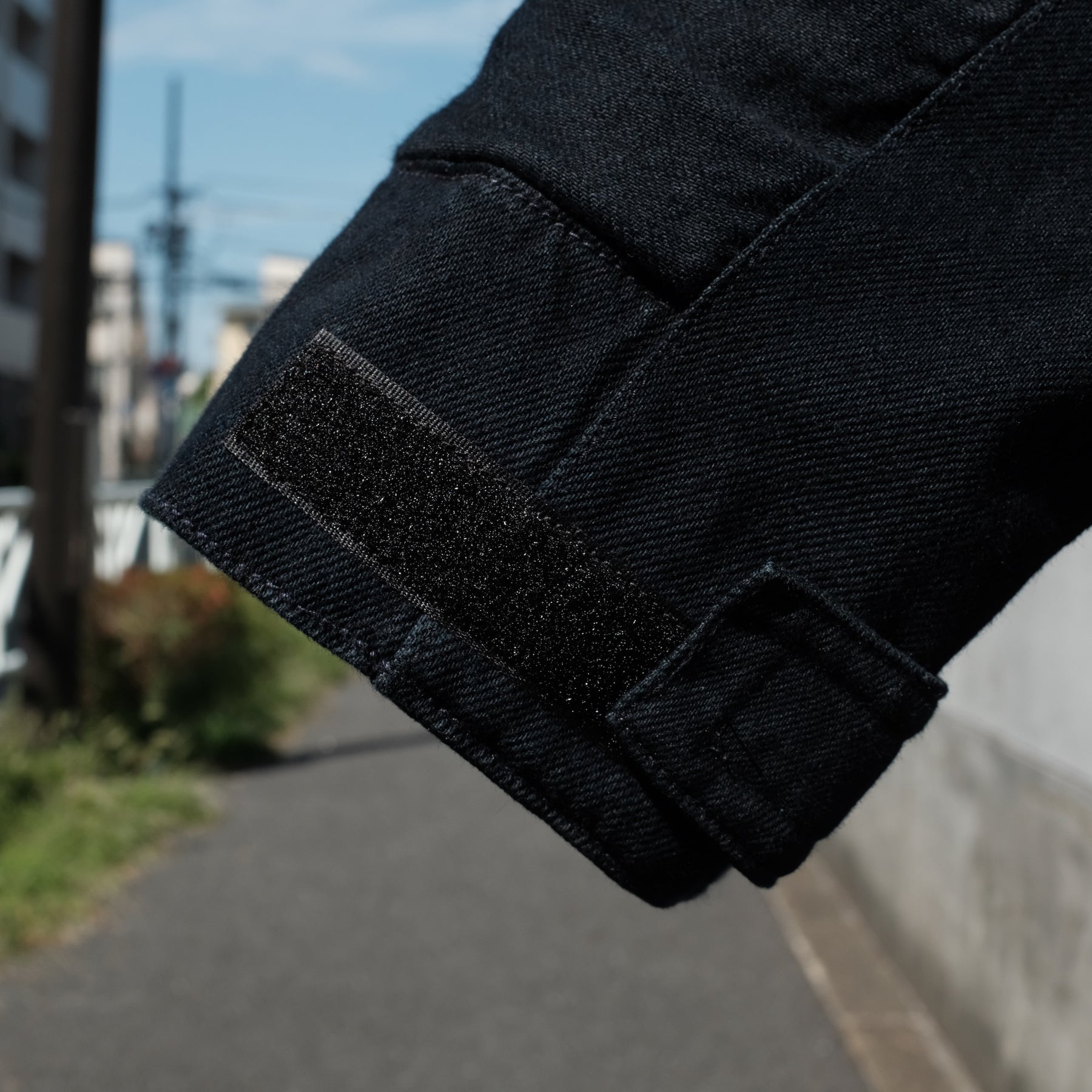 <span style="color: #f50b0b;">Last One</span> INTODUSK / SKI SLOPE DENIM JACKET WASHED MIDNIGHT NAVY ORGANIC