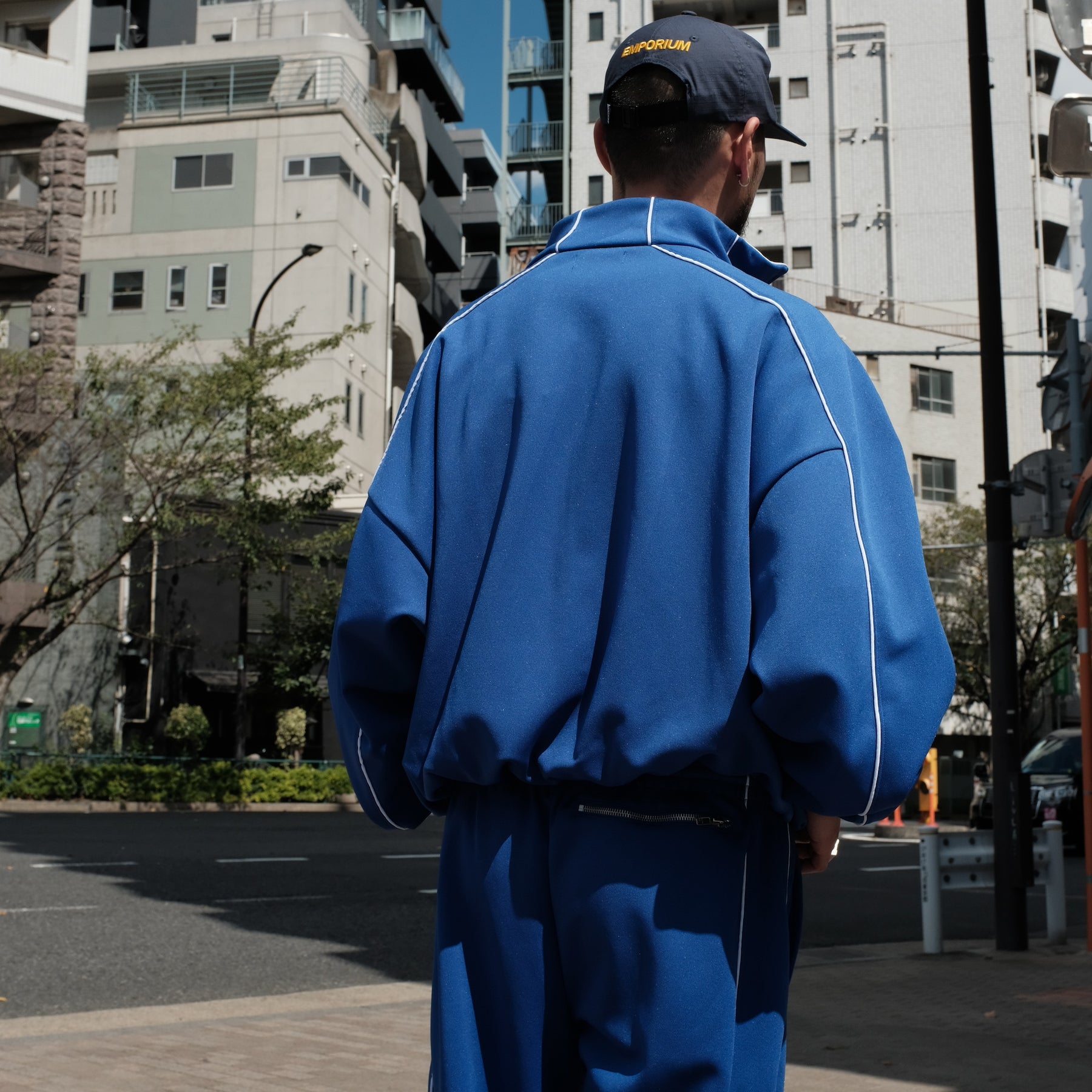 INTODUSK / BOMBER TRACK JACKET SODALITE BLUE