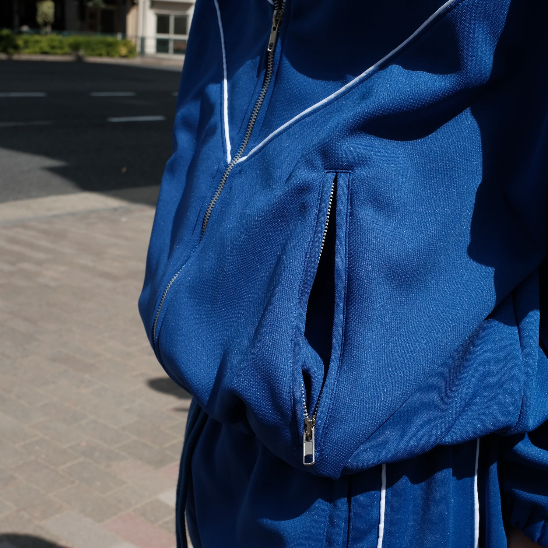 INTODUSK / BOMBER TRACK JACKET SODALITE BLUE