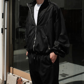 INTODUSK / BOMBER TRACK JACKET BLACK