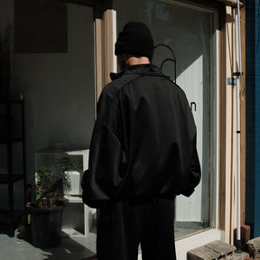 INTODUSK / BOMBER TRACK JACKET BLACK