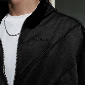 INTODUSK / BOMBER TRACK JACKET BLACK