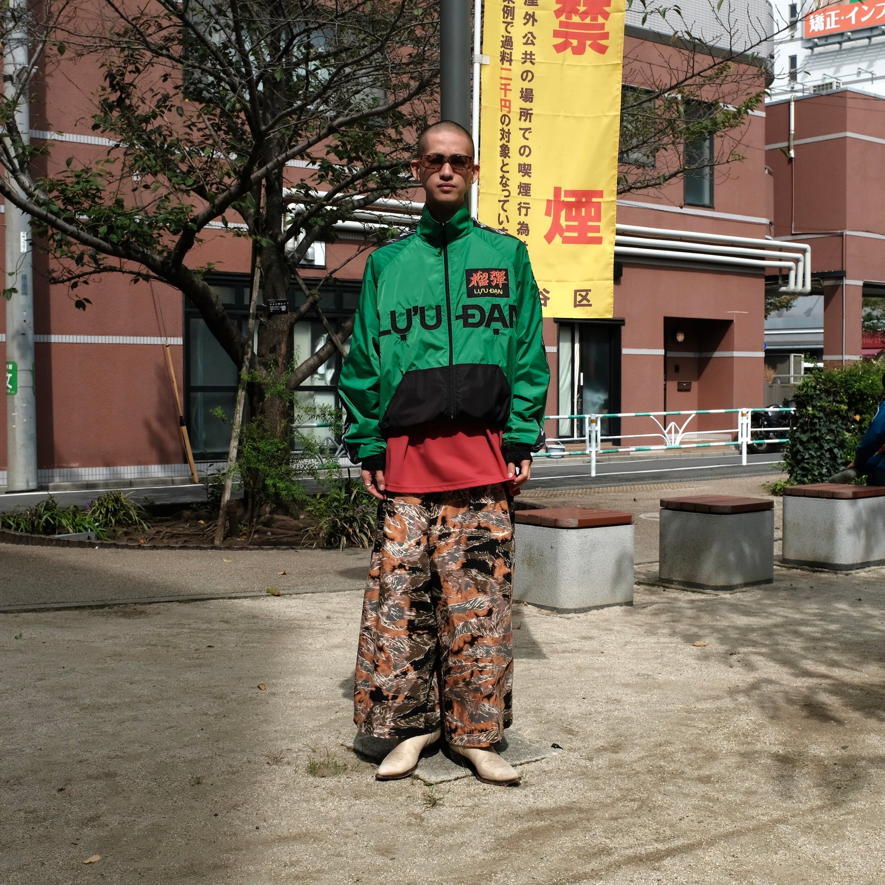 <span style="color: #f50b0b;">Last One</span> TEPPEI FURUYAMA / BREACH 3TAC WIDE CROPPED PANTS CAMO