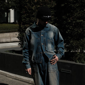 ROTOL / DOUBLE SEAM DENIM JACKET INDIGO