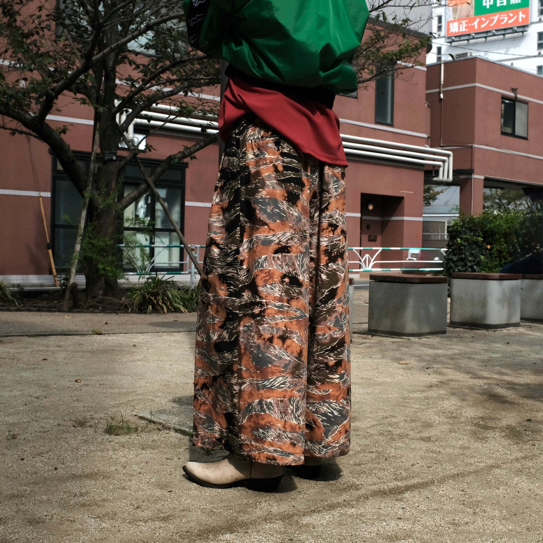 <span style="color: #f50b0b;">Last One</span> TEPPEI FURUYAMA / BREACH 3TAC WIDE CROPPED PANTS CAMO