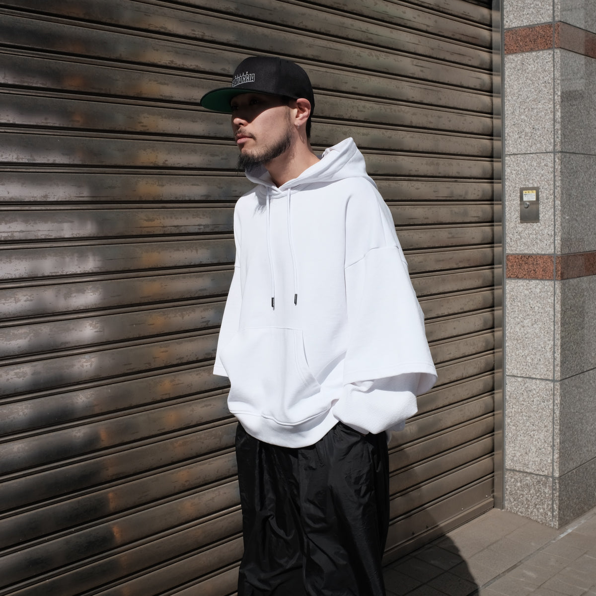 WILLY CHAVARRIA / LAYERED HOODIE WILLY WHITE