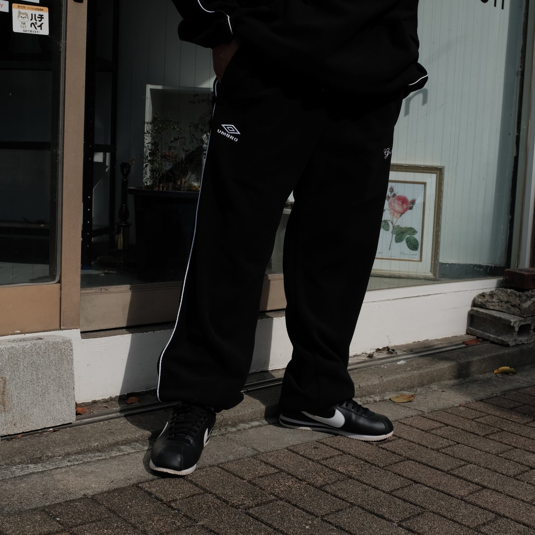 <span style="color: #f50b0b;">Last One</span> Grand Collection × UMBRO / MICRO FLEECE PANT BLACK