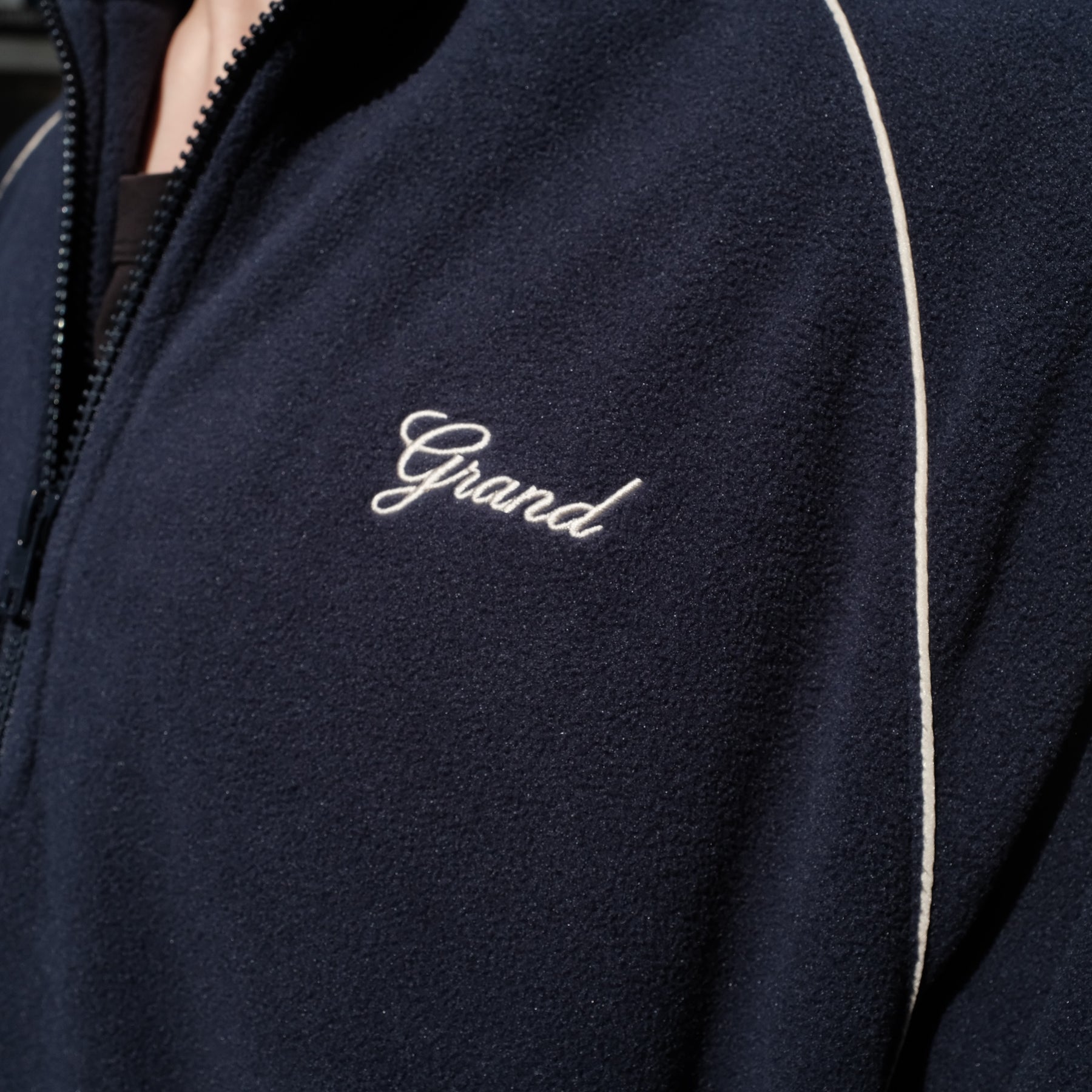 Grand Collection × UMBRO / MICRO FLEECE QUARTER ZIP NAVY