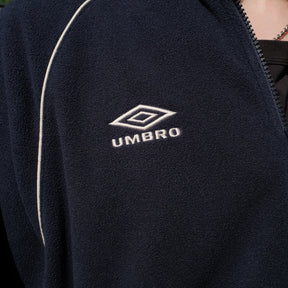 Grand Collection × UMBRO / MICRO FLEECE QUARTER ZIP NAVY