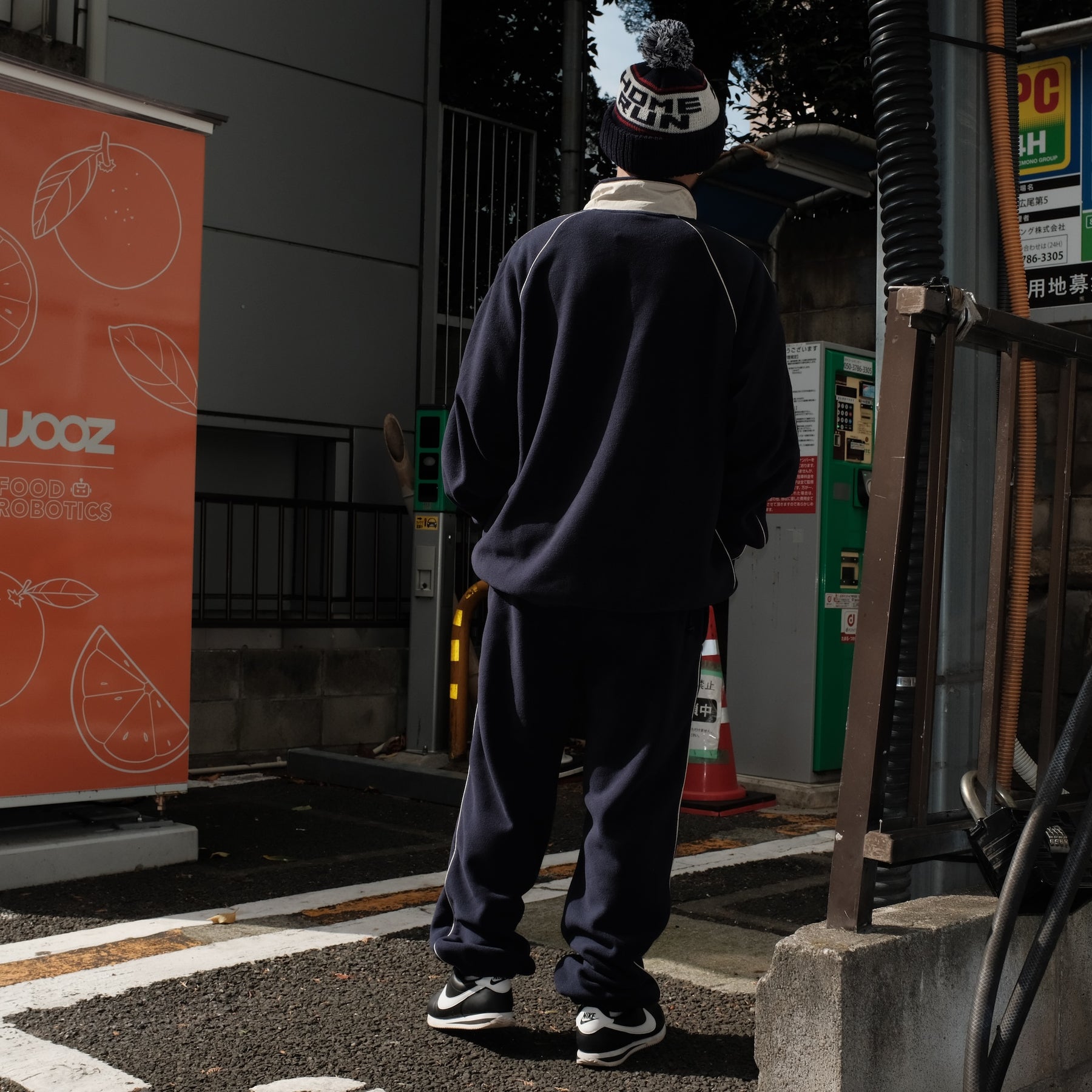 Grand Collection × UMBRO / MICRO FLEECE QUARTER ZIP NAVY