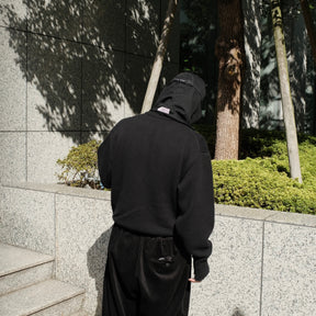 ROTOL / WOOL CASHMERE ZIP KNIT SWEATER BLACK