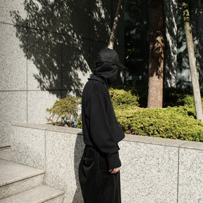 ROTOL / WOOL CASHMERE ZIP KNIT SWEATER BLACK