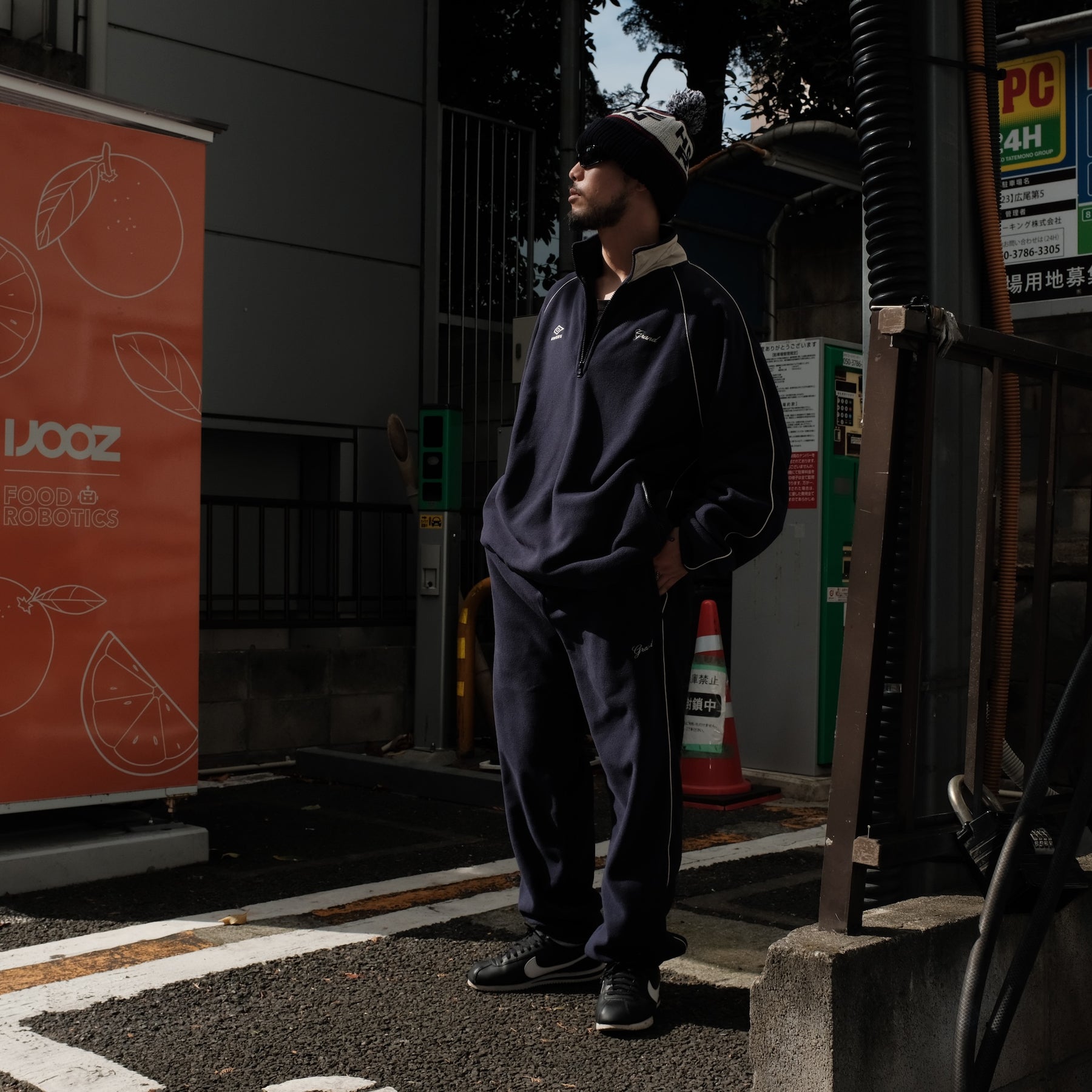 Grand Collection × UMBRO / MICRO FLEECE PANT NAVY