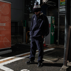 Grand Collection × UMBRO / MICRO FLEECE QUARTER ZIP NAVY