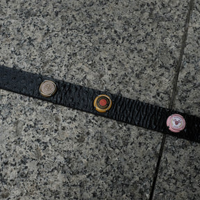 Martine Rose / CHAMPAGNE CAP CLASSIC BELT BLACK