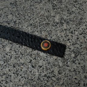 Martine Rose / CHAMPAGNE CAP CLASSIC BELT BLACK