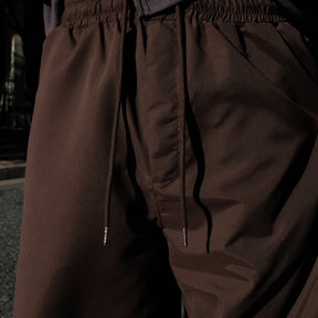 INTODUSK / EDGE DRAWSTRING PANT BROWN